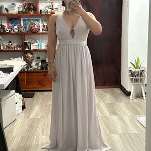 Lila Asymmetrical Ruched Maxi Gown for Weddings